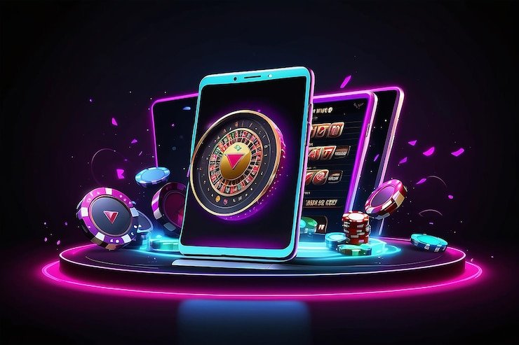 Antarmuka iOS Web juara404 menampilkan meja dealer langsung dengan video HD